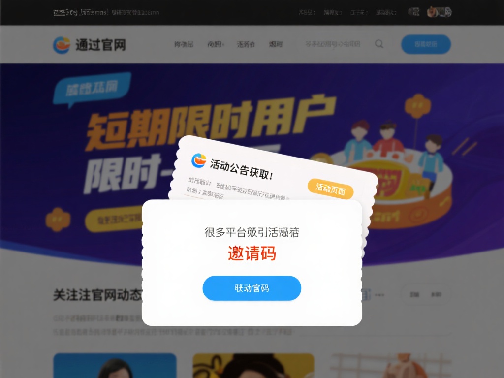 通过官方网站的活动公告获取：很多平台为了吸引活跃用